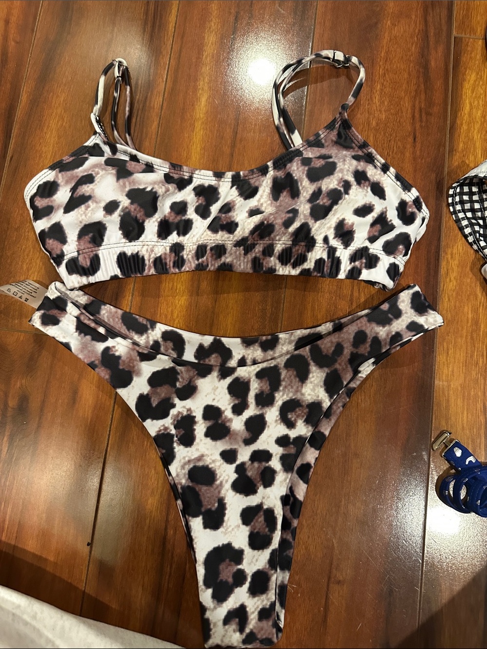 Women’s Leopard Print Two-Piece Style Swim Set
